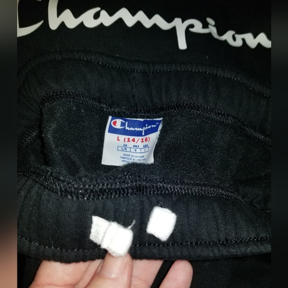 Kids Large Champion jogger set hoodie and jogging pants size 14/16 NWOT unisex - Picture 5 of 6